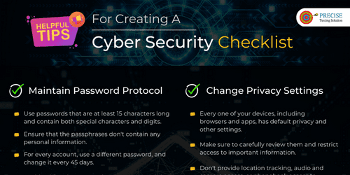 Tips for Creating a Cyber Security Checklist