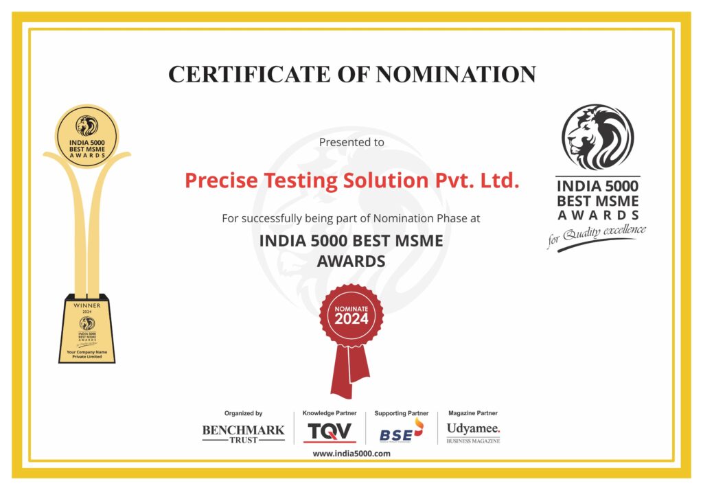 India5000 Nomination Certificated